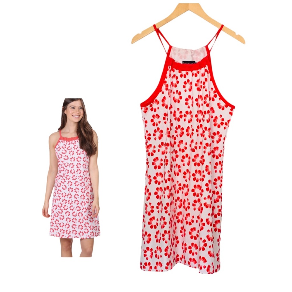 Duffield Lane Hayes Halter Dress In Firework Print Size Medium NWOT